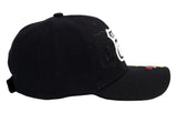 Route 66 Embroidered Hat – Classic Cap with Historic Highway Map Design Black