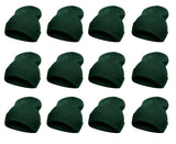 Top Headwear Solid Winter Long Beanie - 12 Piece Wholesale