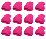 Top Headwear Solid Winter Long Beanie - 12 Piece Wholesale