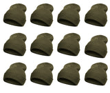 Top Headwear Solid Winter Long Beanie - 12 Piece Wholesale