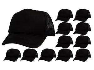 Top Headwear 12 Pack Trucker Hat Bulk - Dozen Plain Blank Hats