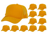 Top Headwear 12 Pack Trucker Hat Bulk - Dozen Plain Blank Hats