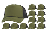 Top Headwear 12 Pack Trucker Hat Bulk - Dozen Plain Blank Hats