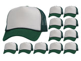 Top Headwear 12 Pack Trucker Hat Bulk - Dozen Plain Blank Hats