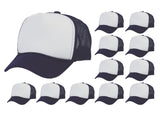 Top Headwear 12 Pack Trucker Hat Bulk - Dozen Plain Blank Hats