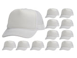 Top Headwear 12 Pack Trucker Hat Bulk - Dozen Plain Blank Hats