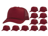 Top Headwear 12 Pack Trucker Hat Bulk - Dozen Plain Blank Hats