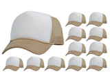 Top Headwear 12 Pack Trucker Hat Bulk - Dozen Plain Blank Hats