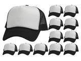 Top Headwear 12 Pack Trucker Hat Bulk - Dozen Plain Blank Hats