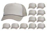 Top Headwear 12 Pack Trucker Hat Bulk - Dozen Plain Blank Hats