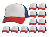 Top Headwear 12 Pack Trucker Hat Bulk - Dozen Plain Blank Hats