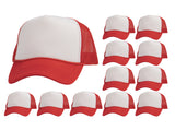 Top Headwear 12 Pack Trucker Hat Bulk - Dozen Plain Blank Hats