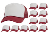 Top Headwear 12 Pack Trucker Hat Bulk - Dozen Plain Blank Hats