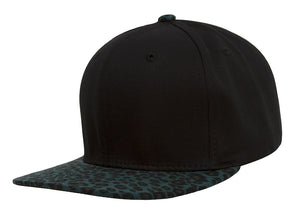 TopHeadwear Leopard Print Two-Tone Adjustable Snapback