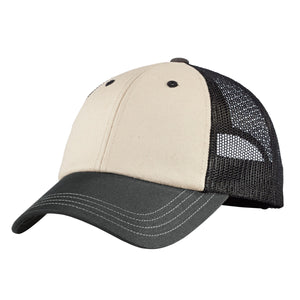 Top Headwear Tri-Tone Mesh Back Cap